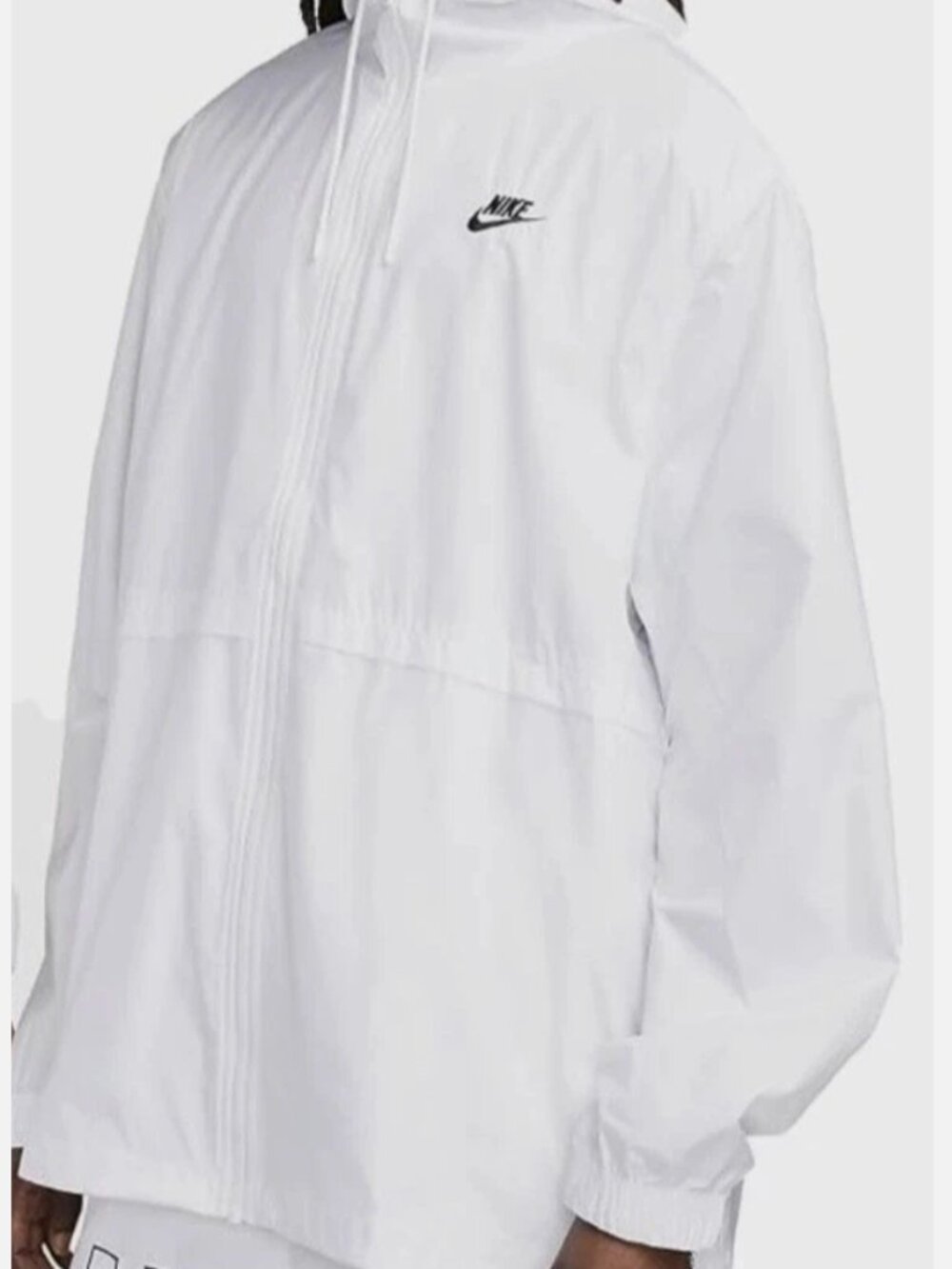 Nike White Women's White Essential Repel Woven Jacket Size L